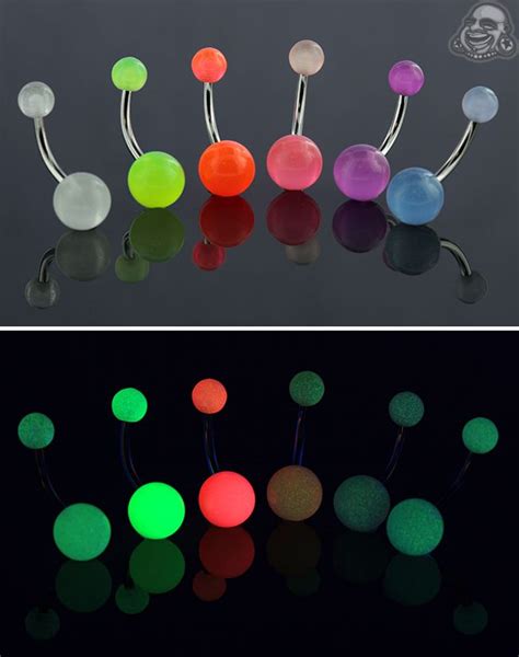 glow in the dark belly piercing